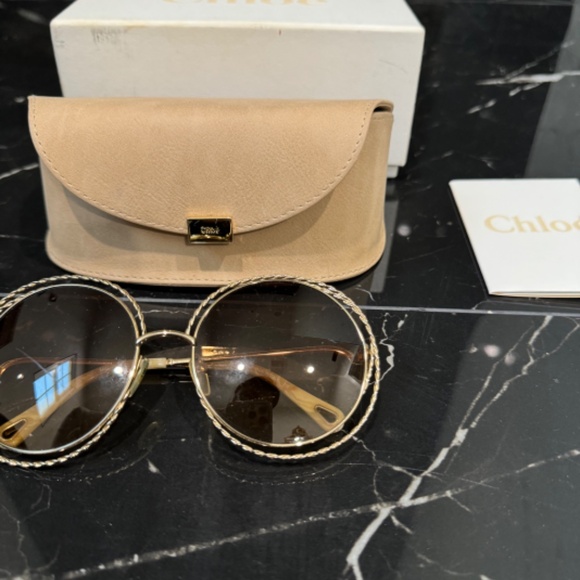 CHLOE ROUND SUNGLASSES - Picture 6 of 6